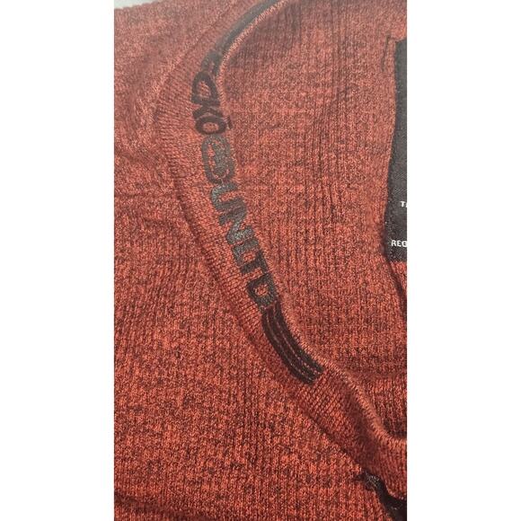 Vintage Ecko Unltd Red & Black Marl Men's M Long-Sleeve Waffle Knit Shirt Y2k - Picture 5 of 8